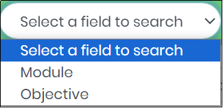 Select a field to search drop-down- CyLock